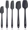 Premium 600°F Heat Resistant 5 Piece Silicone Spatula Set for Baking, Cooking