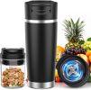 Portable Blender for Holiday Gift Smoothies&Shakes 24oz Insulated Cup Cordless, Personal Licuadora Portatil With Stainless Steel, USB-C Rechargeable