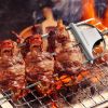 Skewers for kabobs,2 PCS 14-Inch 3 Way Kabob Skewers for Grilling,Stainless Steel Skewer,With Push Bar Reusable Metal Skewer,Kabob Sticks