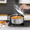 6.1 Gallon Top-Grade Thick Stainless Steel Stock Pot 18/10 – Heavy-Duty Cooking Pot Durable Professional Kitchen Cookware