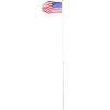 25FT Telescopic Flag Pole Kit, Sectional Flag Pole Kit, Extra Thick Heavy Duty Aluminum Flagpole