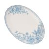 Agatha Stoneware 16-inch Serving Platter, Blue