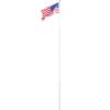 25FT Telescopic Flag Pole Kit, Sectional Flag Pole Kit, Extra Thick Heavy Duty Aluminum Flagpole
