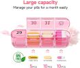 Monthly Pill Organizer, Pill Box Organizer Once a Day, Pill Case for Travel