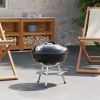 Charcoal Grill Black 14.37 x 14.37 x 15.75 in