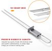 Barbecue Skewers, 6-Pack 13" Stainless Steel Grilling Skewers with Slider, Reusable Metal BBQ Shish Kabob Skewers Sticks