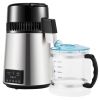 1.1Gal Water Distiller, 0.3Gal/H, 750W Distilled Water Maker Machine 0-99H Timing Dual Temp Display