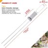 Barbecue Skewers, 6-Pack 13" Stainless Steel Grilling Skewers with Slider, Reusable Metal BBQ Shish Kabob Skewers Sticks