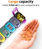 Weekly Pill Organizer 1 time a Day – Pill Box 7 Day with Enhanced Waterproof Seal, Large compartments Hold Big Vitamins & Supplements
