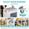 3 in 1 Portable Evaporative Cooler,Indoor,Outdoor,2353CFM Personal Air Cooler,7.9 Gal Large Water Tank & Scroll Casters, 4 Ice Packs,White