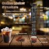 3-in-1 Portable Espresso Machine Cordless Self-Heating Coffee Maker with 7500mAh Battery 20Bar Pressure Anti-Dry Burn Fit for Ground Coffee/NS/DG Caps