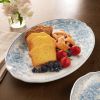 Agatha Stoneware 16-inch Serving Platter, Blue