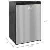Compact Upright Freezer 3 Cu Ft with Adjustable Thermostat, Reversible Door, Silver