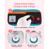 Electric Cotton Candy Machine, 1000W Commercial Floss Maker With Cover, Commercial Cotton Candy Machine w/Stainless Steel Bowl & Sugar Scoop