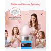 Electric Cotton Candy Machine, 1000W Commercial Floss Maker With Cover, Commercial Cotton Candy Machine w/Stainless Steel Bowl & Sugar Scoop