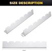 4 Pcs Skewers Holder Stainless Steel Shish Kabob Rack BBQ Long Skewers Rack for Round Flat Wood Metal Bamboo Grilling Accessories 12 Inch