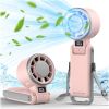 Upgraded Portable Handheld Fan with 60Â°F Ice Cooling, Up tp 12Hrs Personal Fans Portable Rechargeable