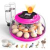 Incubator for Hatching Eggs, 18 Eggs Capacity, Incubators with Egg Candler, Automatic Egg Turner, Temperature & Humidity Control