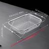 "Space-Saving Kitchen Sink Organizer - Collapsible 304 Stainless Steel Drain Rack for Dishes & Utensils"