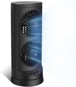 Personal Tower Cooling Fans that Blow Cold Air, Standing Small Desk Fan with 3 Speeds & Timer, 60Â° & 110Â° Oscillating Table Fan (Style: 3800RPM)