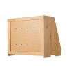 Double Layer Bread Box for Kitchen Counter, Large Capacity Bamboo Bread Storage Container, Farmhouse Wooden Breadbox for Homemade Bread