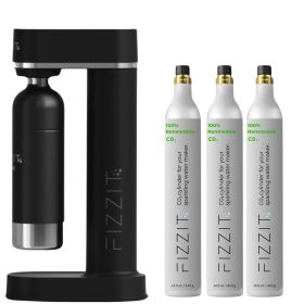 SpÃ¤rklÃ¯ Value Pack: Customize Your Hydration with Extra CO2 Gas Cylinders (C02 Cylinder: 3 Pack, Color: Black)