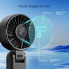 5200mAh Portable Handheld Fans for Travel, High-Speed Motor, Rechargeable Hand Held Fan, 5 Speed,180Â°Foldable, Small Personal Fan