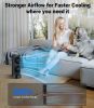 Personal Tower Cooling Fans that Blow Cold Air, Standing Small Desk Fan with 3 Speeds & Timer, 60Â° & 110Â° Oscillating Table Fan