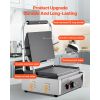 Commercial Panini Grill, 1800W Electric Sandwich Panini Maker, Stainless Steel Sandwichs Press Grill with Handle and Temp Control