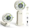 5200mAh Portable Handheld Fans for Travel, High-Speed Motor, Rechargeable Hand Held Fan, 5 Speed,180Â°Foldable, Small Personal Fan