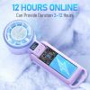 Upgraded Portable Handheld Fan with 60Â°F Ice Cooling, Up tp 12Hrs Personal Fans Portable Rechargeable