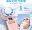 Upgraded Portable Handheld Fan with 60Â°F Ice Cooling, Up tp 12Hrs Personal Fans Portable Rechargeable