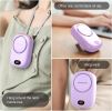 Portable Neck Fan, Mini Small Personal Handheld Fan USB Rechargeable 3 Speed for Girls Boys Woman Eyelash Travel Home Office Outdoor