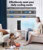 Personal Tower Cooling Fans that Blow Cold Air, Standing Small Desk Fan with 3 Speeds & Timer, 60Â° & 110Â° Oscillating Table Fan