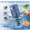 Fruit and Vegetable Purifier Cleaner Washing Machine Capsule Shape Disinfection OH-ion Purification Technology for Cleaning Veggie Grains Rice Meat Se